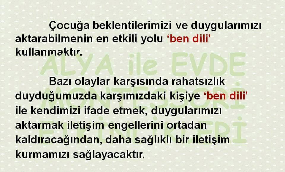 Ben Dili Çocuklarla İletişim Sanatı