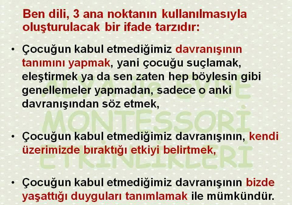 Ben Dili Çocuklarla İletişim Sanatı