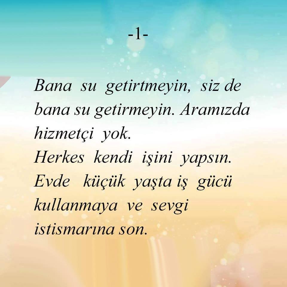 Bir Çocuğun Anne ve Babasına Mesajı