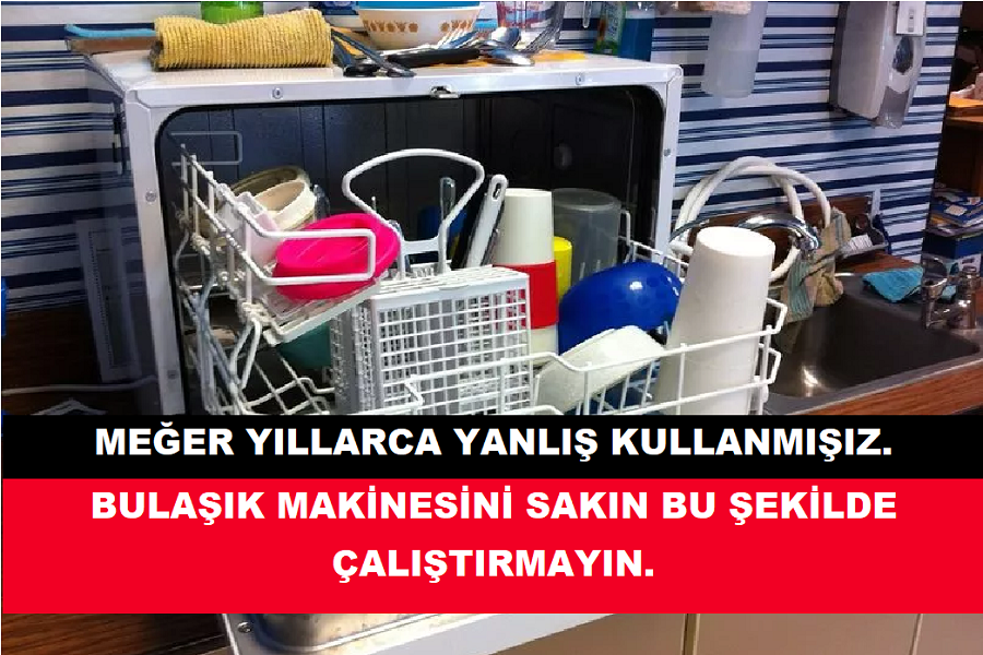 Meğer Yıllarca Yanlış Kullanmışız. Bulaşık Makinesini Sakın Bu Şekilde Çalıştırmayın. 