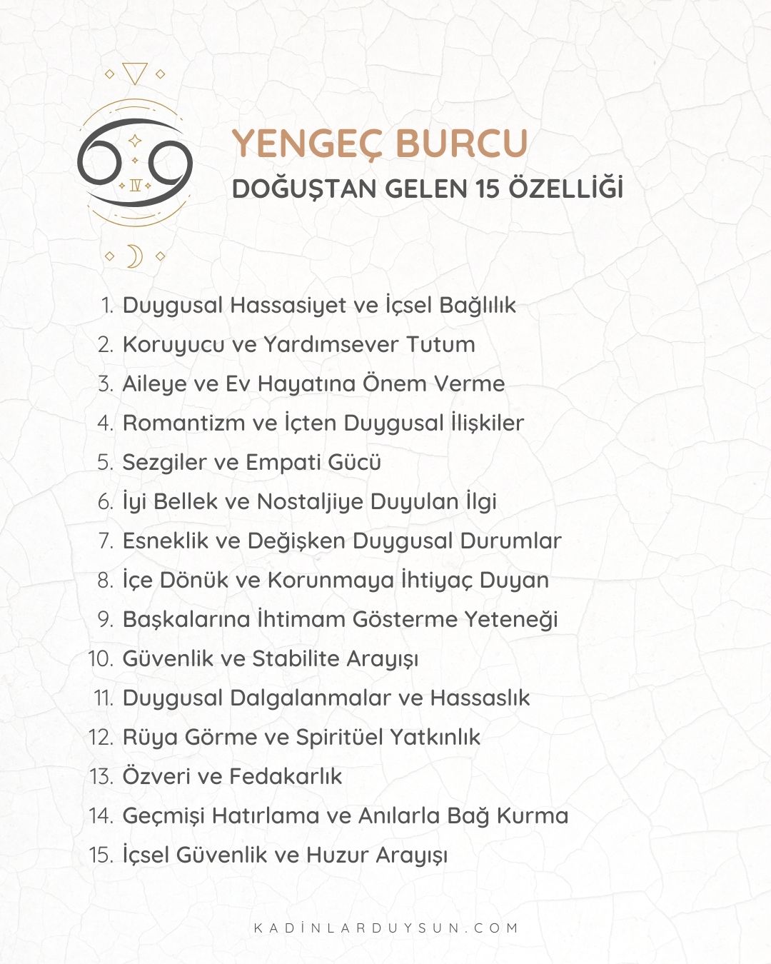 Burçların Doğuştan Gelen 15 Özelliği