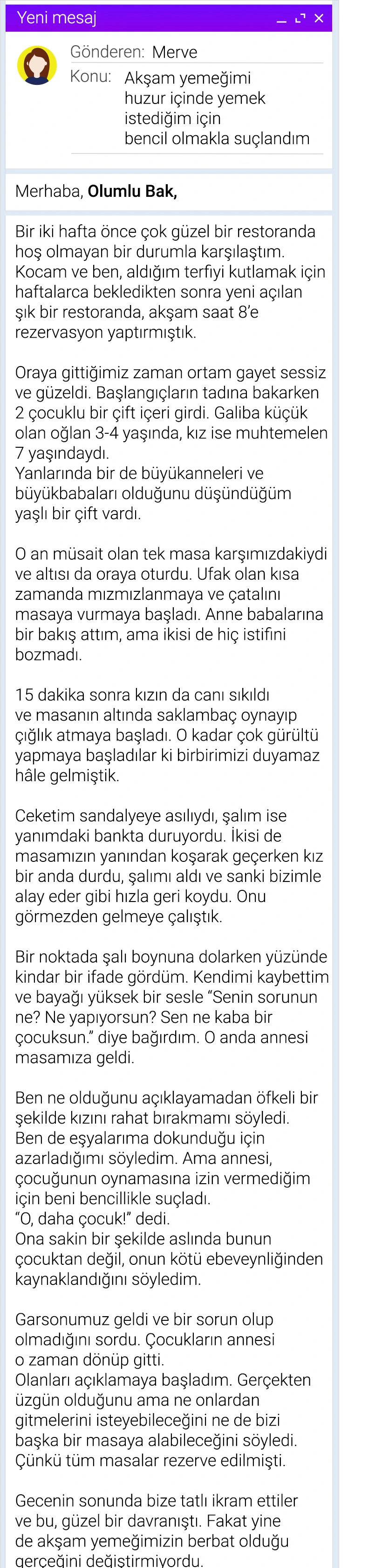 Bir Kadın, Şık Bir Restoranda Gürültü Yapan Çocukların Annesiyle Tartıştı ve