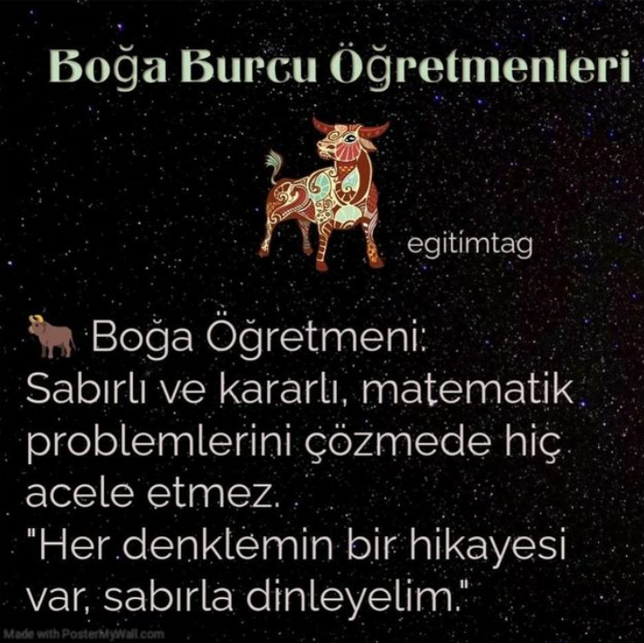 Burçlar ve Öğretmenler