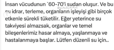 Hasta Değilsiniz Sadece Susuzsunuz. Nasıl mı?