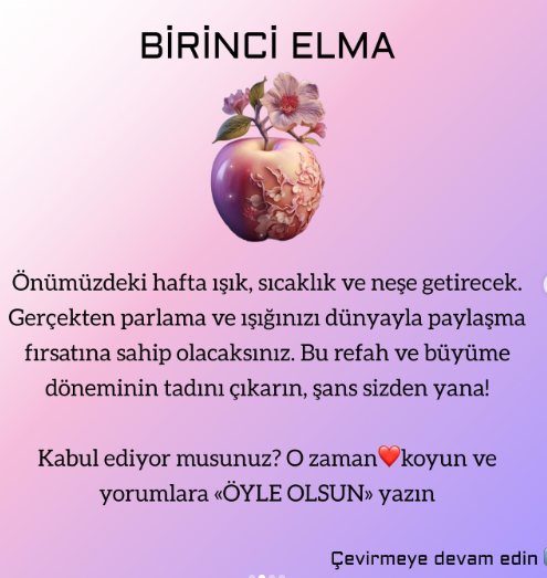 Bir Elma Seçin Ve Gelecek Hafta Sizi Nelerin Beklediğini Öğrenin