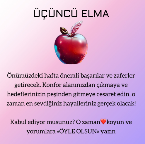 Bir Elma Seçin Ve Gelecek Hafta Sizi Nelerin Beklediğini Öğrenin