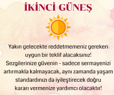 Seçtiğiniz Güneş Haziran Ayının Sonunda En Sevdiğiniz Hayaliniz Gerçeğe Dönüşecek!