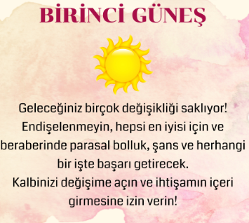 Seçtiğiniz Güneş Haziran Ayının Sonunda En Sevdiğiniz Hayaliniz Gerçeğe Dönüşecek!