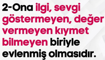 BİR KADININ EN BÜYÜK ŞANSIZLIĞI NEDİR?