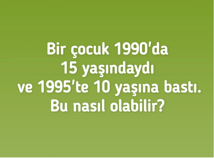 Beyninizi Çalıştıracak Mantık Bilmecesi