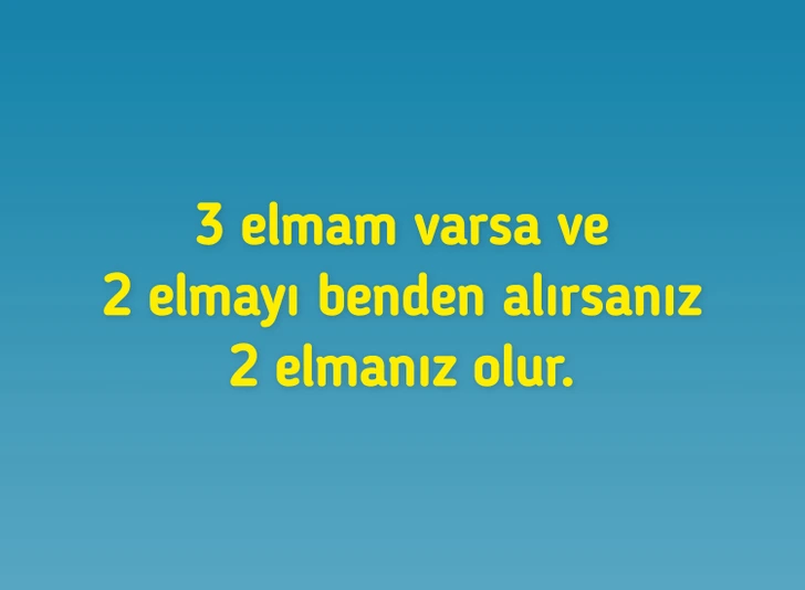 Beyninizi Çalıştıracak Mantık Bilmecesi