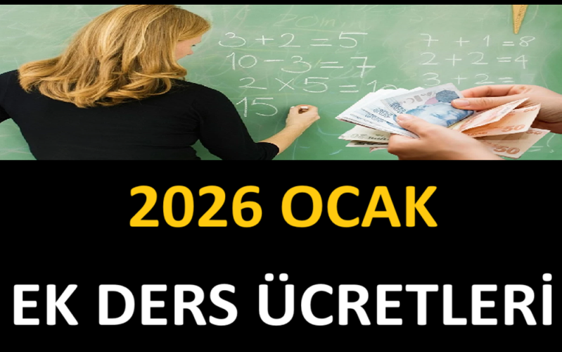 2026 OCAK EK DERS ÜCRETLERİ