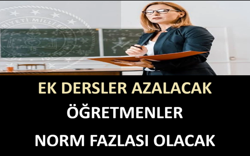 Ek Dersler Azalacak, Öğretmenler Norm Fazlası Olacak