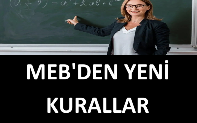 MEB'den Yeni Kurallar