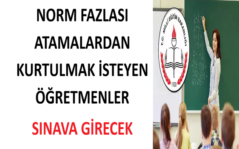 Norm Fazlası Atamalardan Kurtulmak İsteyen Öğretmenler Sınava Girecek