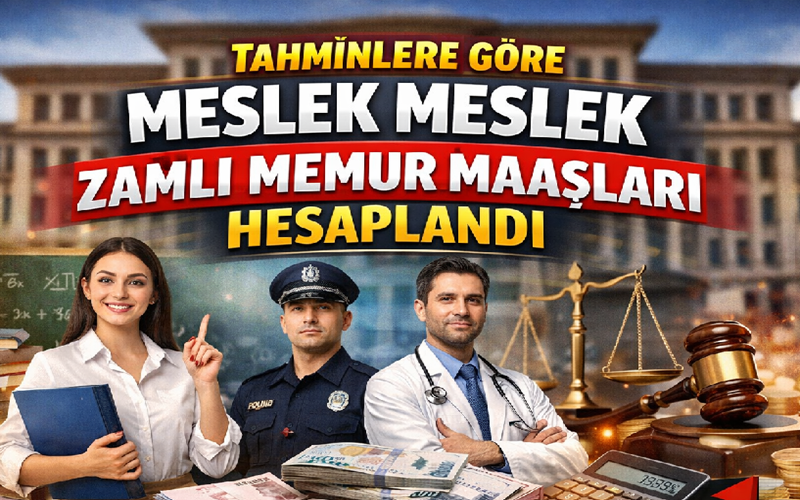 Tahminlere Göre Meslek Meslek Zamlı Memur Maaşları Hesaplandı